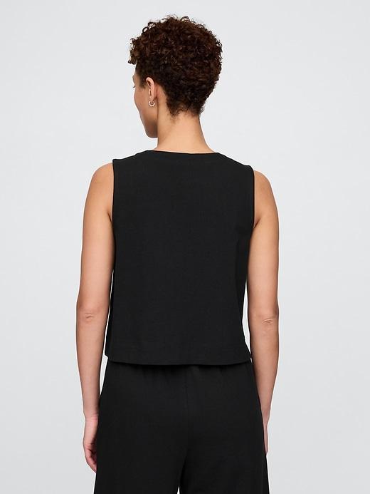 Heavyweight Organic Cotton Cropped Shell Tank Top Product Image