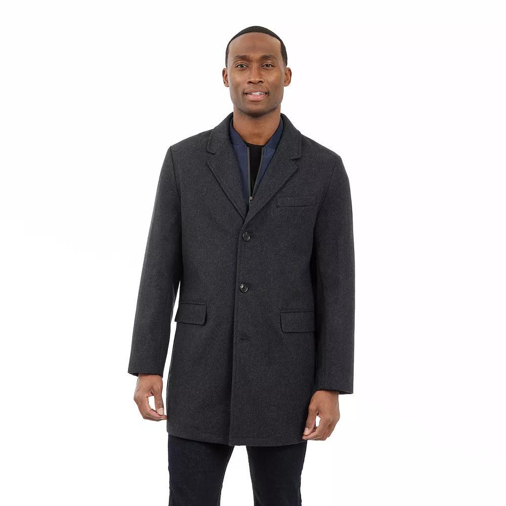 Men's London Fog Wool Blend Car Coat, Size: Large, Black Product Image