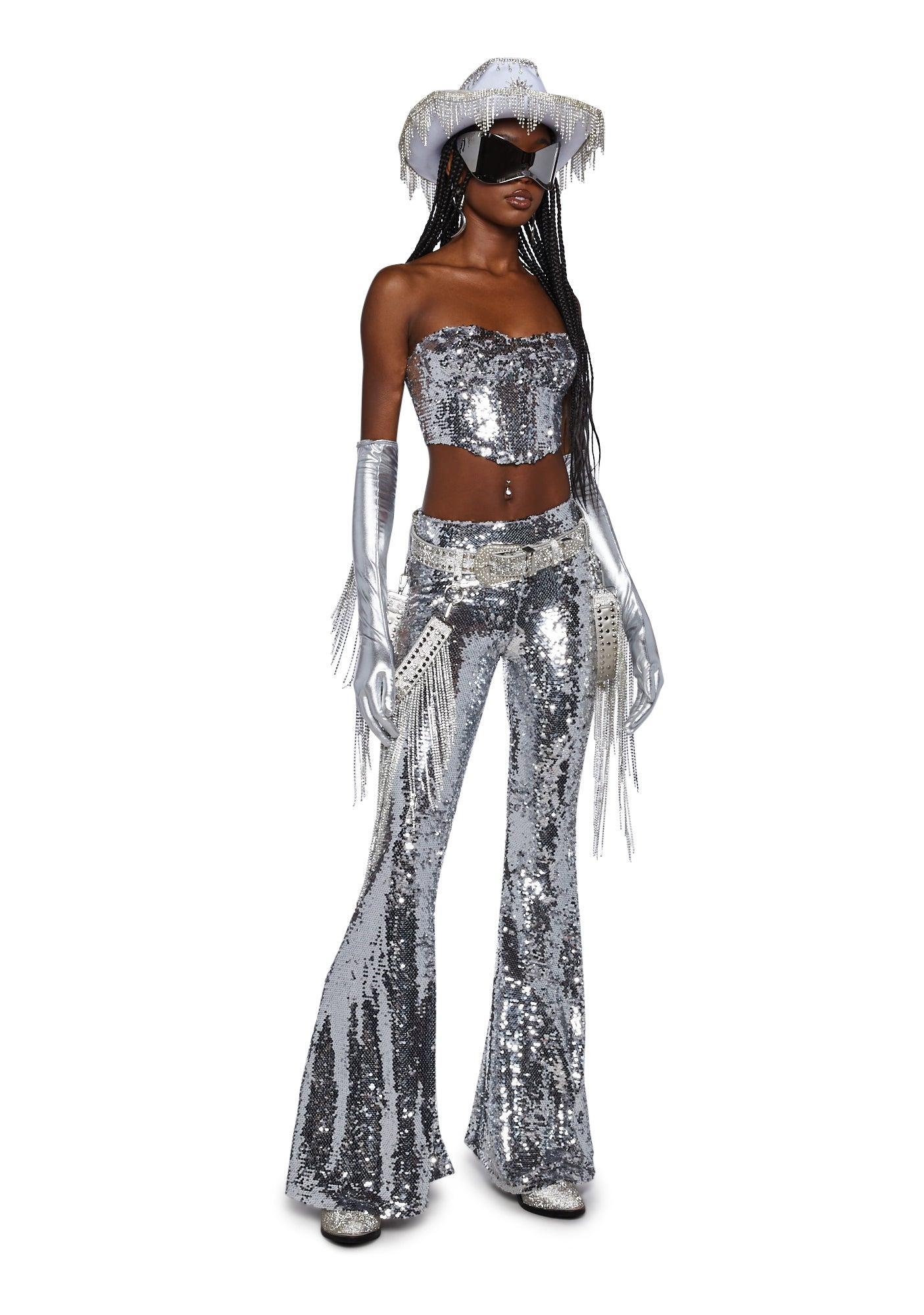 Mirror Ball Dancer Flare Pants Male Product Image