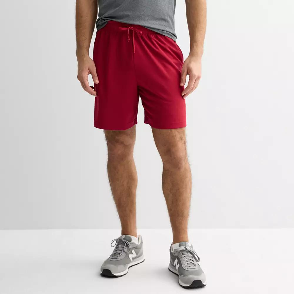 Men's Tek Gear® 7 in. Mesh Shorts, Size: Small, Red Flower Product Image