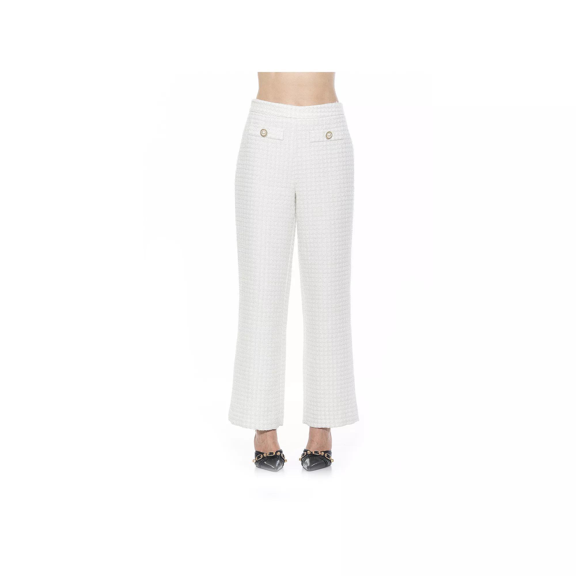 Womens ALEXIA ADMOR Jayden Wide Leg Tweed Pants Product Image