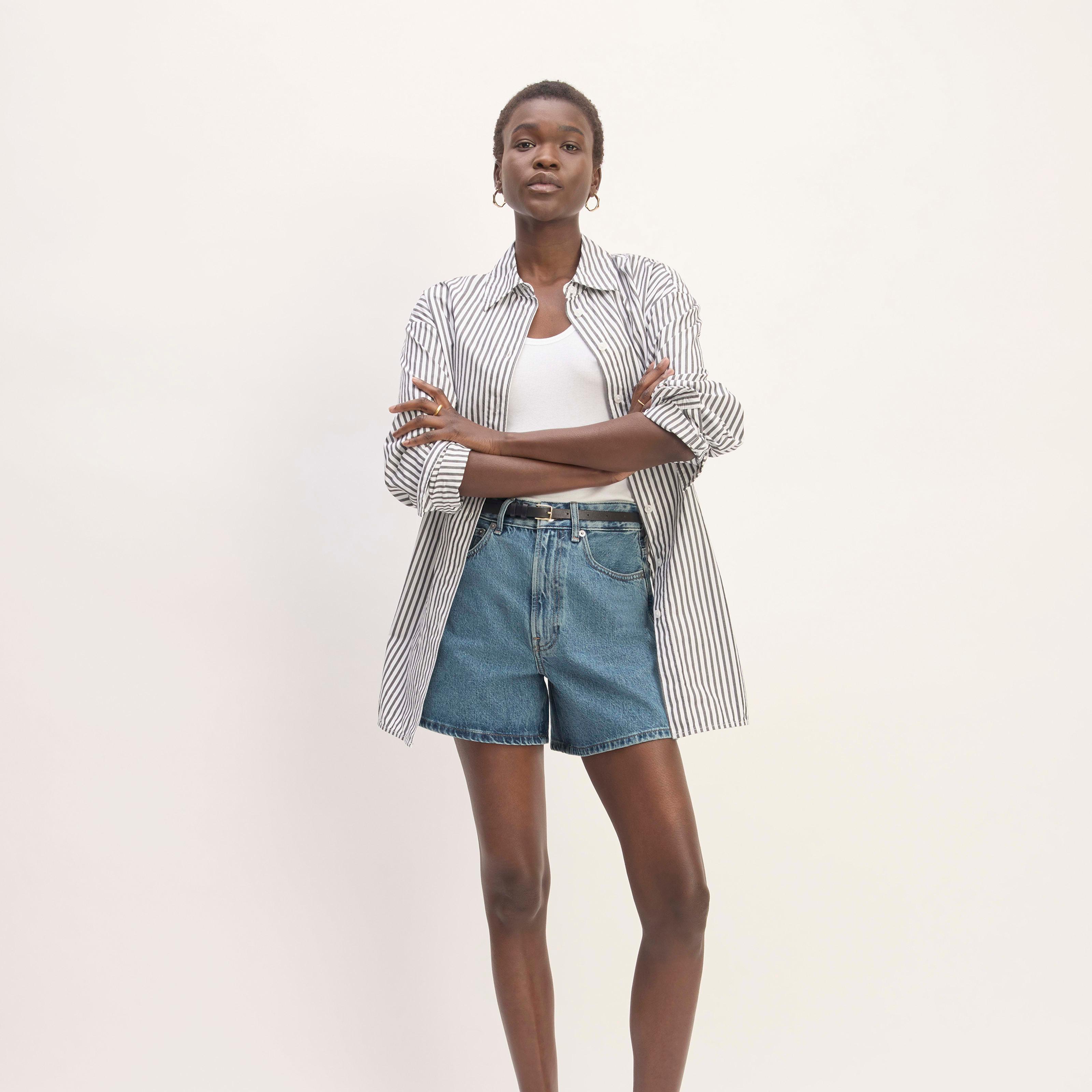 The A-Line Denim Short Product Image