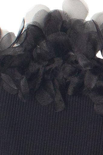 Tulle Feather Seamless Tube Top Product Image