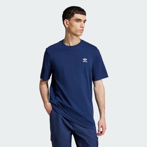 adidas Trefoil Essentials Tee Night Indigo L Mens Product Image