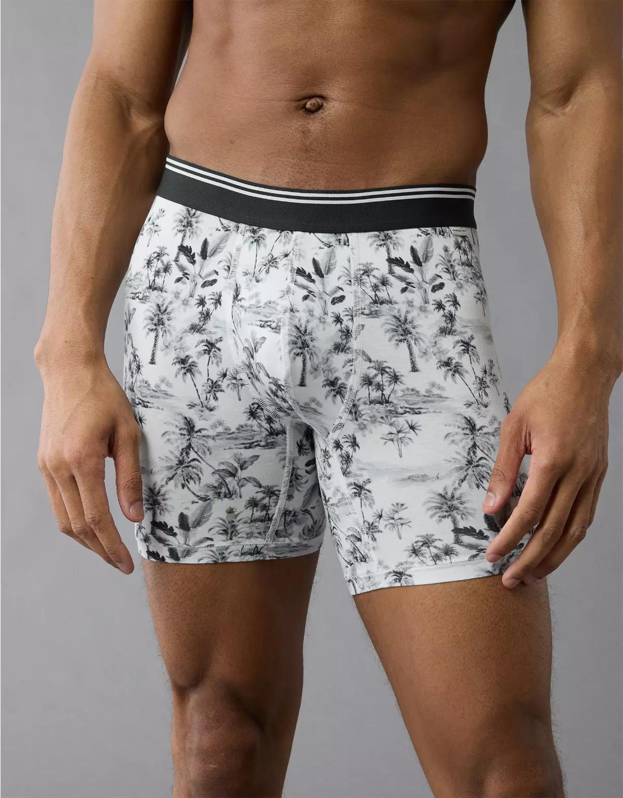 AEO Men's Tropical 6" Ultra Soft Boxer Brief Product Image