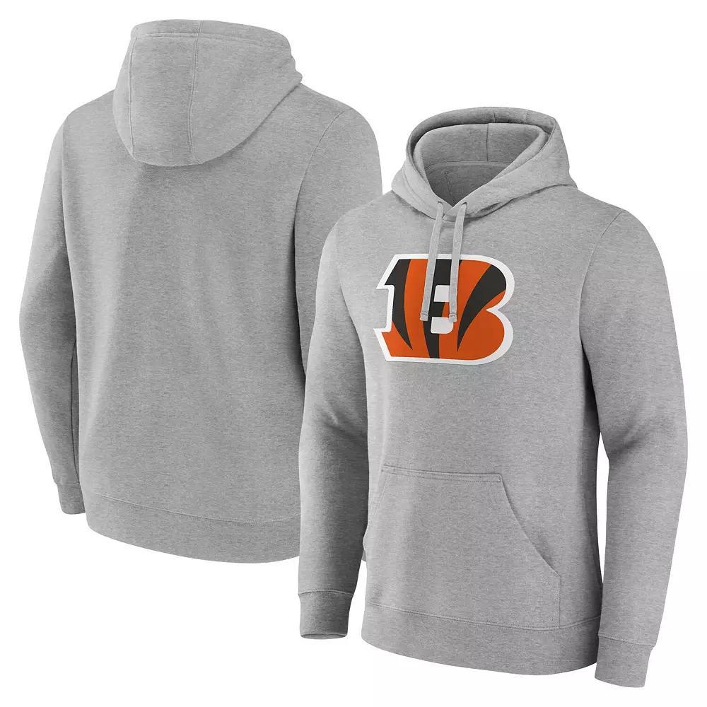 Men's Fanatics Heather Gray Cincinnati Bengals Deliver Fleece Pullover Hoodie, Size: XL, Grey Product Image
