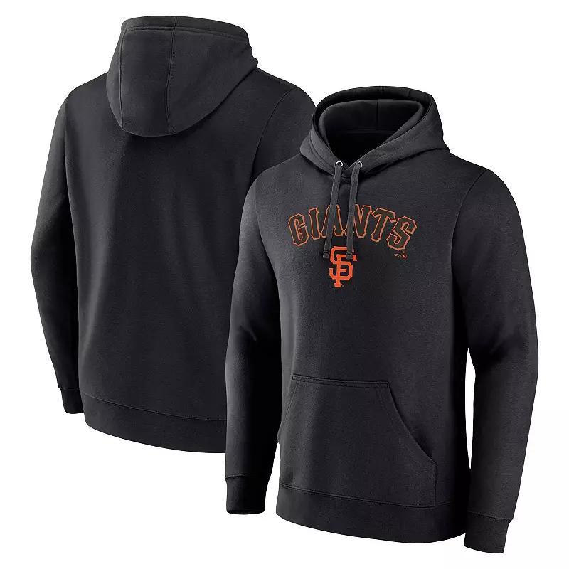 Men's Fanatics  Heather Charcoal Notre Dame Fighting Irish Horizontal Block Fleece Pullover Hoodie, Size: XL Product Image
