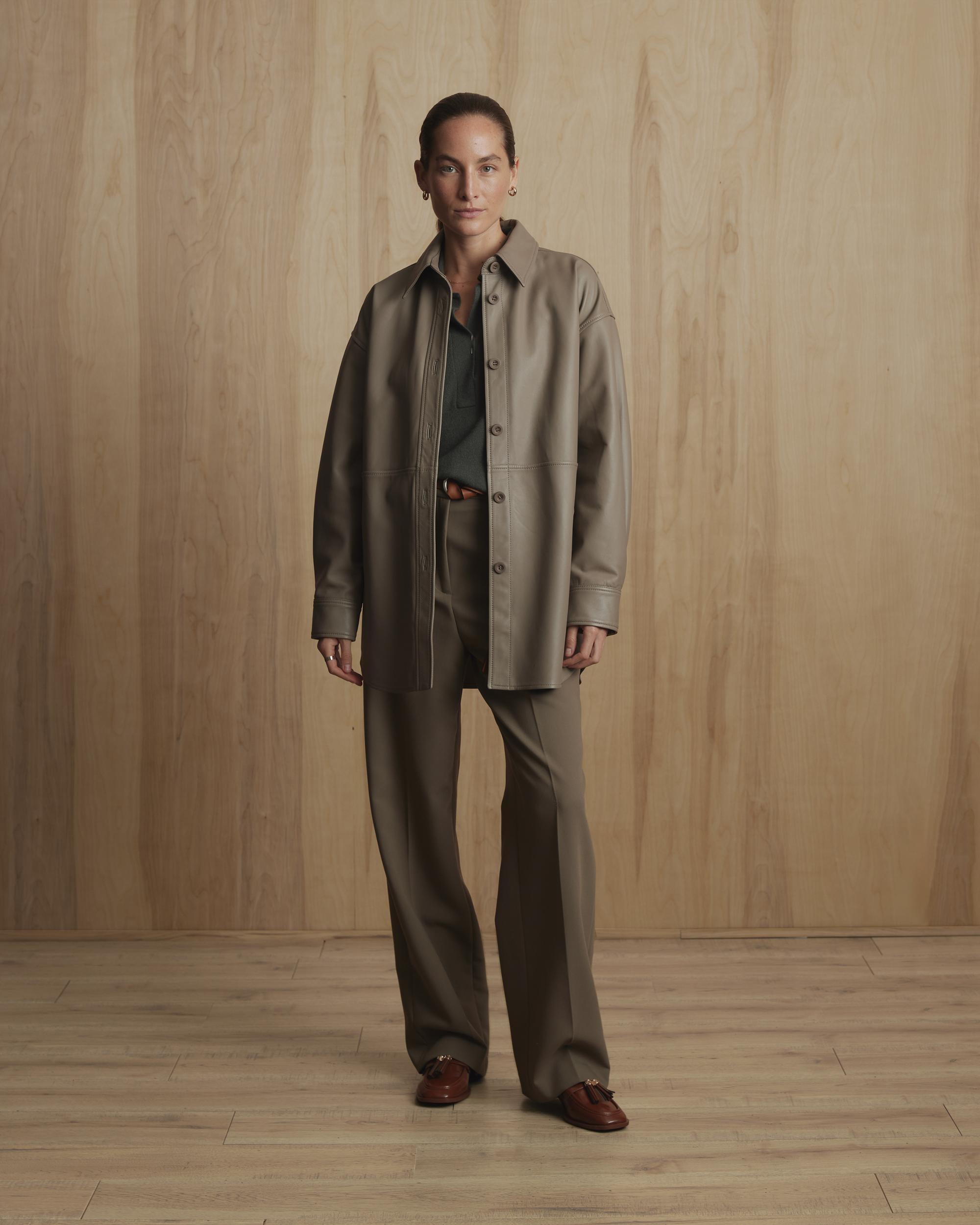 Quince | Women's Shirt Jacket Leather Product Image