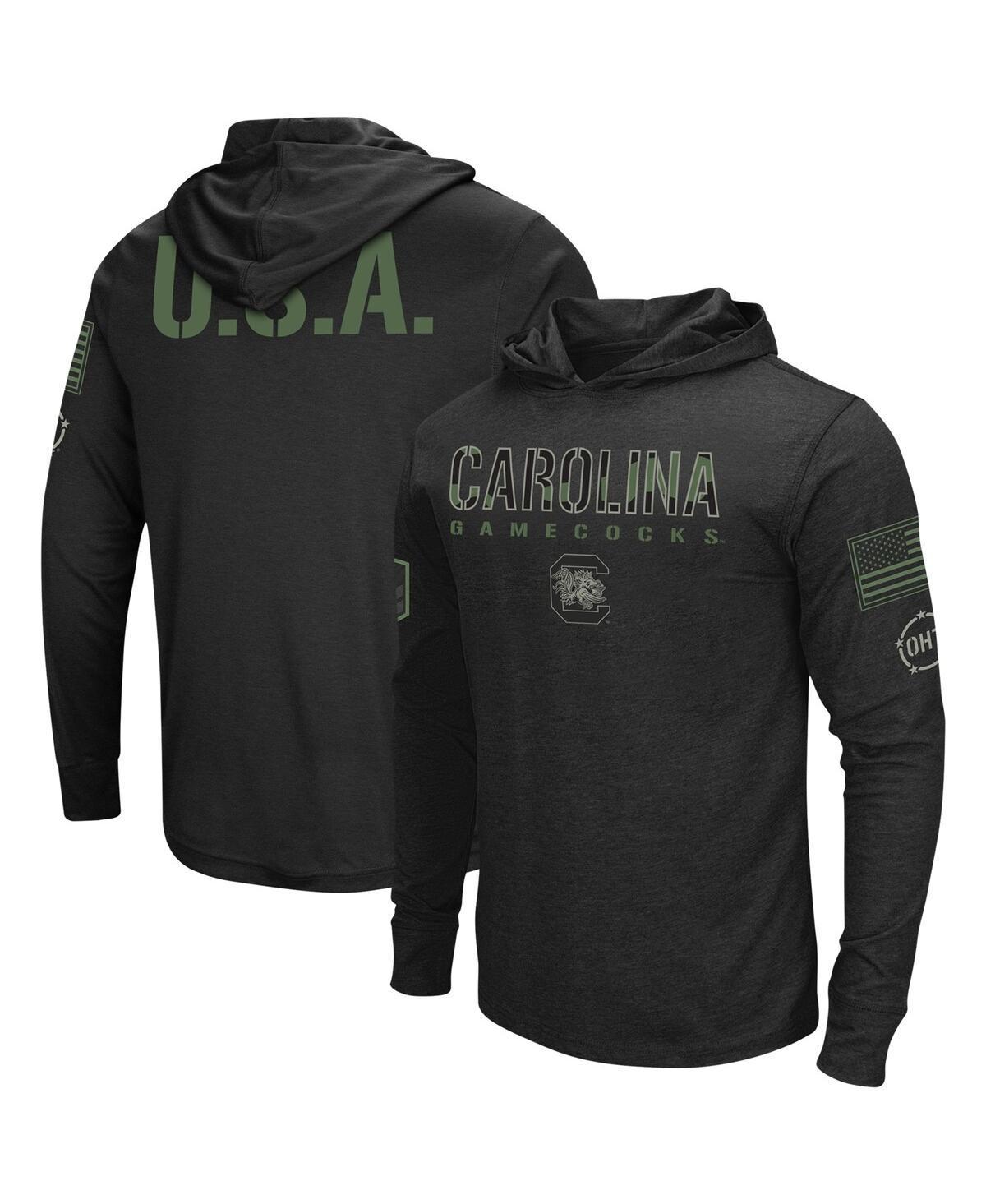 Men's Colosseum Black Florida State Seminoles Big & Tall OHT Military Appreciation Tango Long Sleeve Hoodie T-Shirt, Size: 4XB Product Image