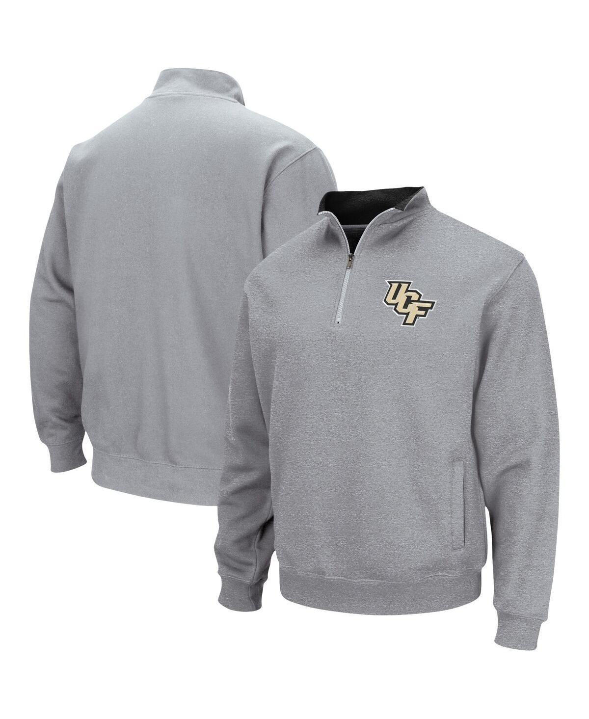 Men's Colosseum Heathered Gray UCLA Bruins Tortugas Team Logo Quarter-Zip Jacket, Size: 3XL, Grey Product Image