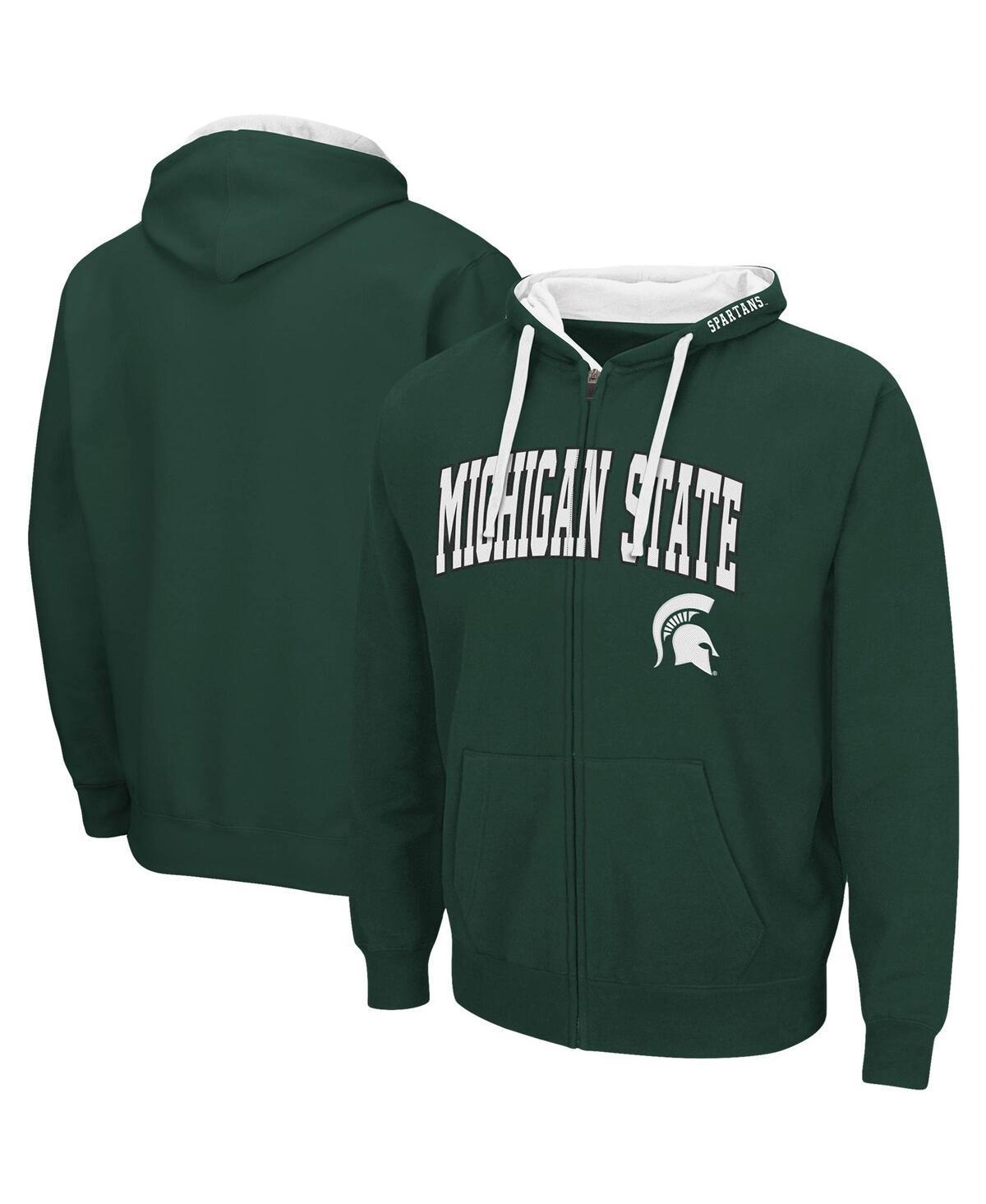 Men's Colosseum Green Michigan State Spartans Big & Tall Full-Zip Hoodie, Size: 3XLT Product Image