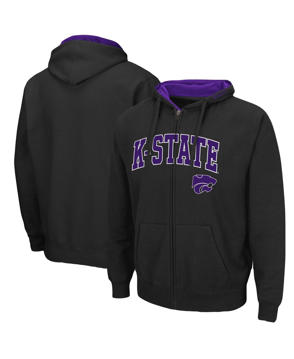 Men's Colosseum Heathered Gray Minnesota Golden Gophers Arch & Logo 3.0 Full-Zip Hoodie, Size: Large, Grey Product Image