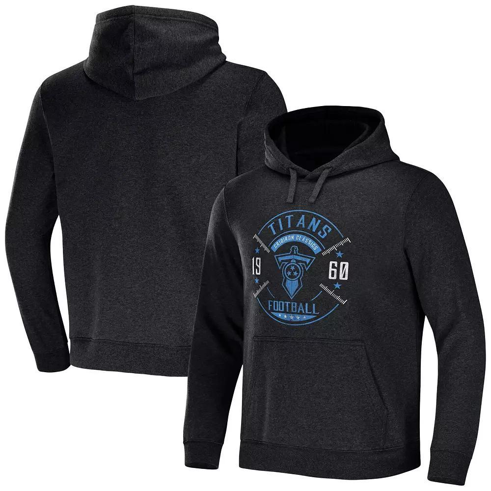 Men's NFL x Darius Rucker Collection by Fanatics Heather Charcoal Carolina Panthers Radar Pullover Hoodie, Size: 2XL Product Image