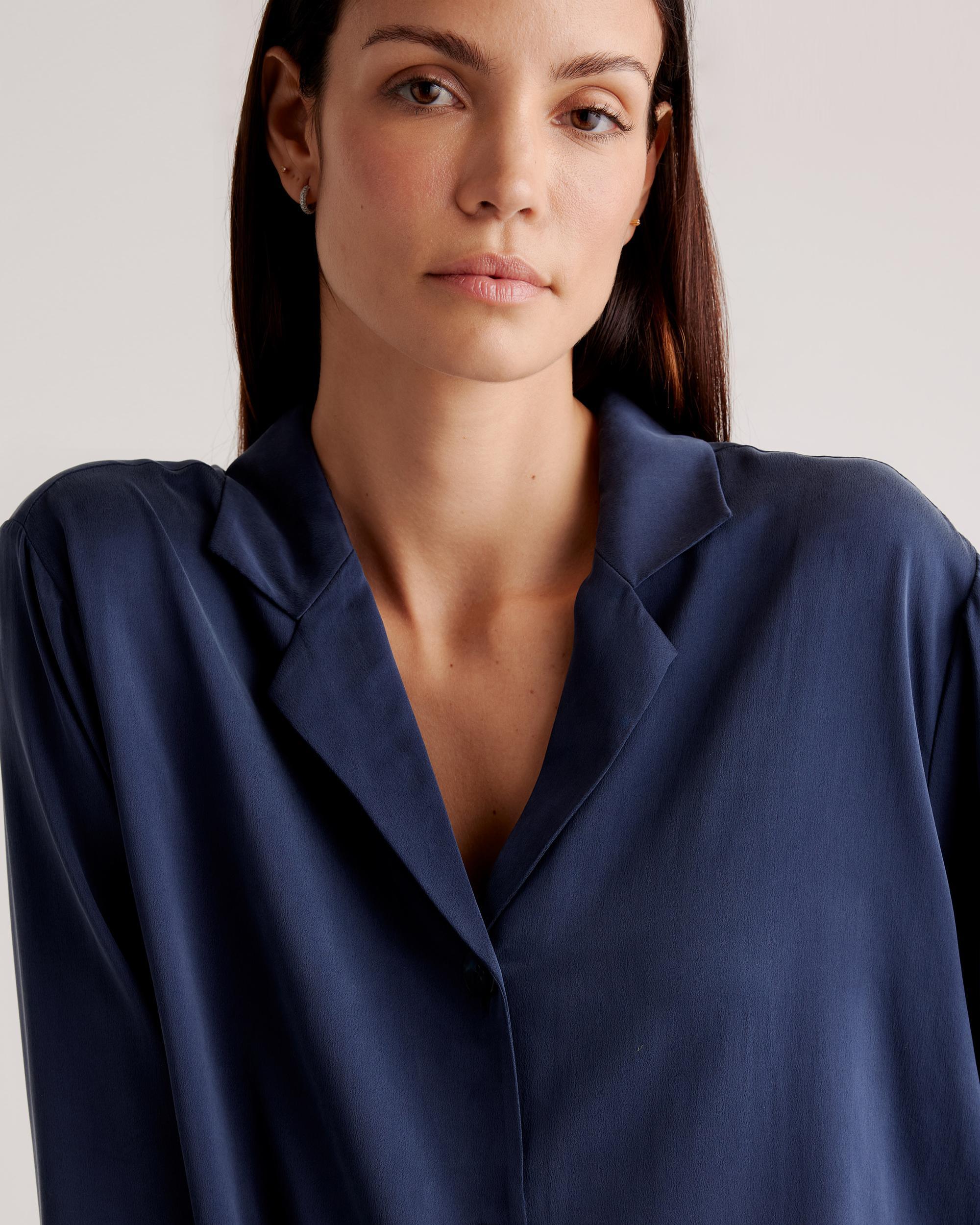 Quince | Women's Pajama Long Sleeve Top Mulberry Silk Product Image