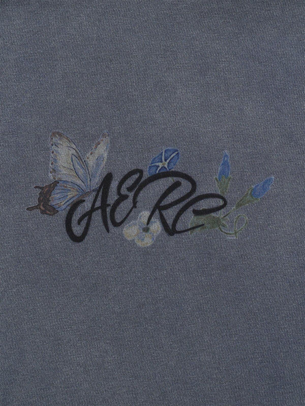 Aelfric Eden Flower Print Washed Hoodie Product Image