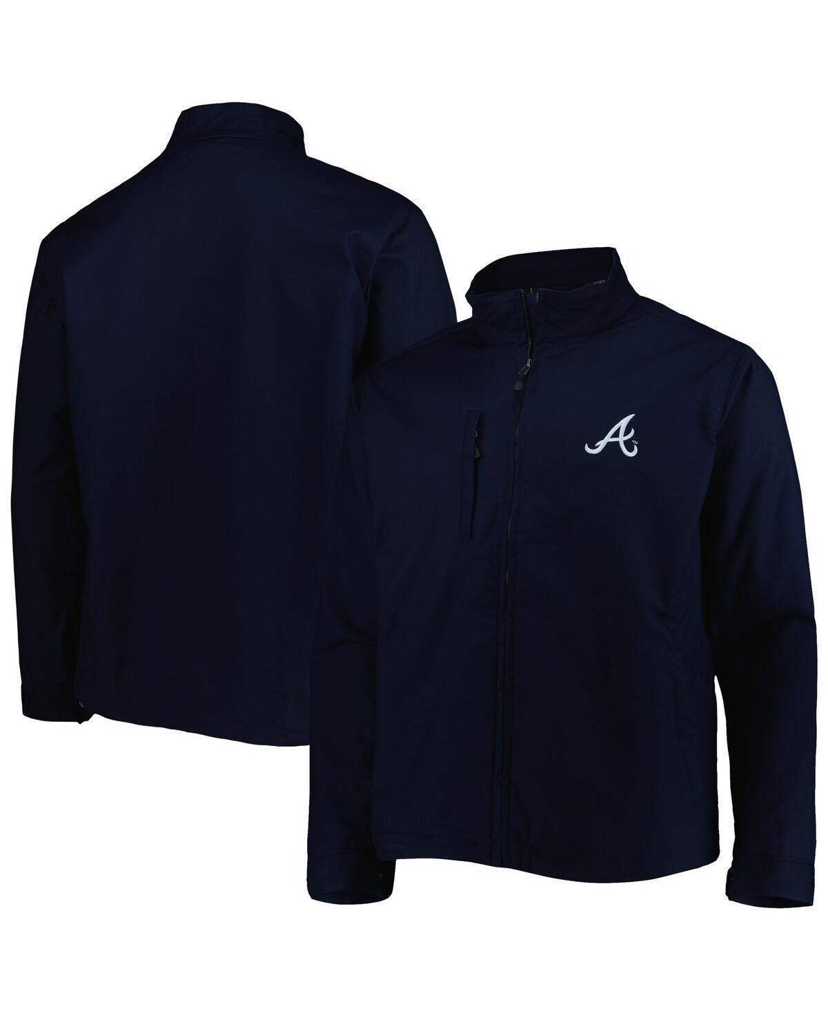 Men's Dunbrooke Navy Atlanta Braves Journey Tri-Blend Full-Zip Jacket, Size: 3XL, Blue Product Image