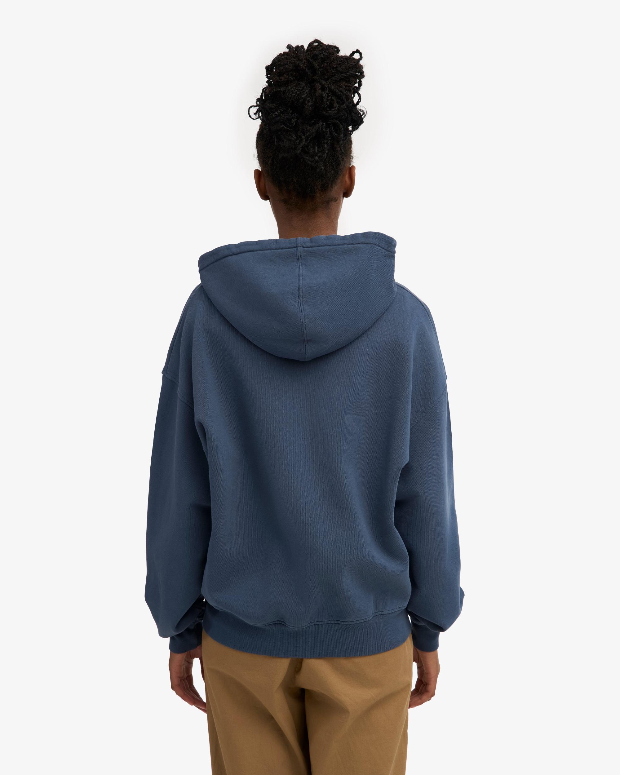 Organic Oversized Zip Hood - Ivory White Product Image