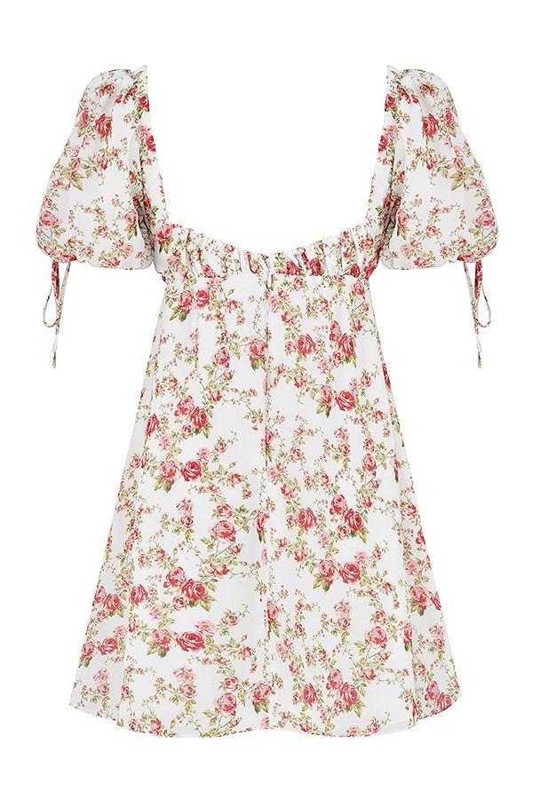 Princess  rose print mini dress - sale Product Image