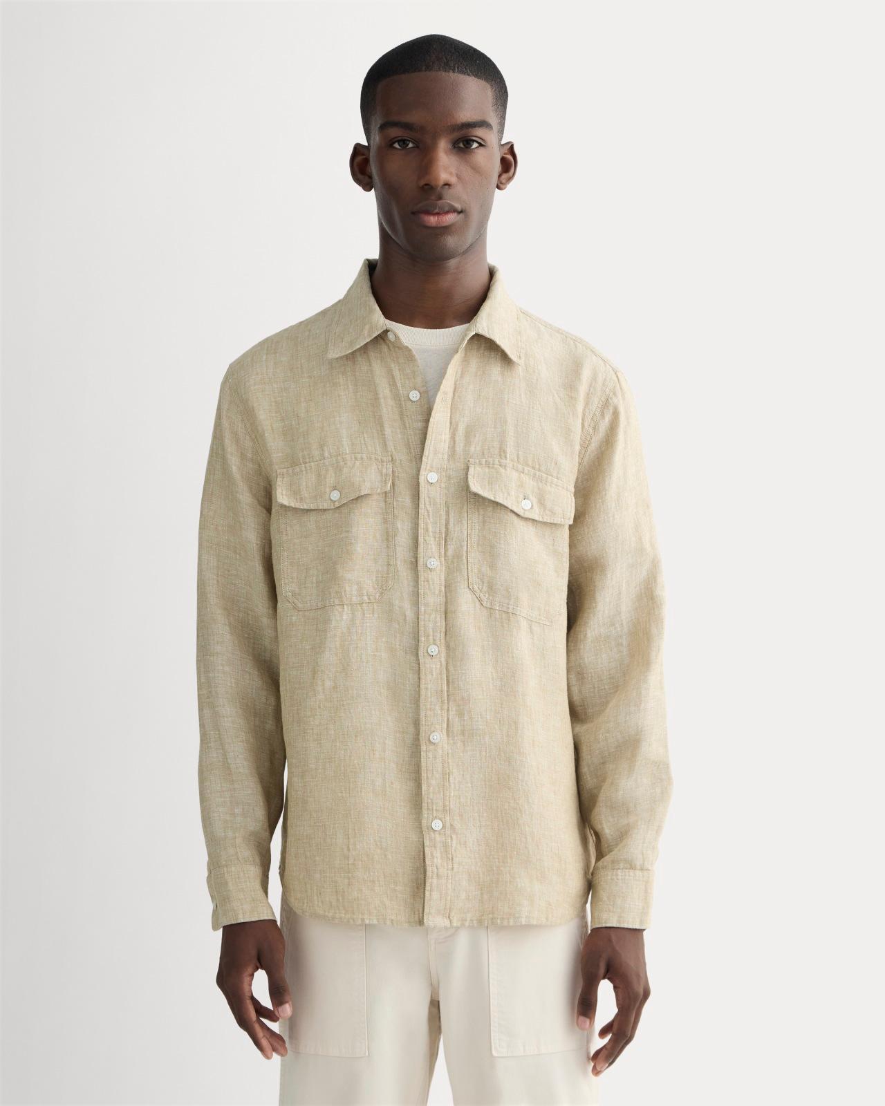 The Linen Utility Shirt Product Image