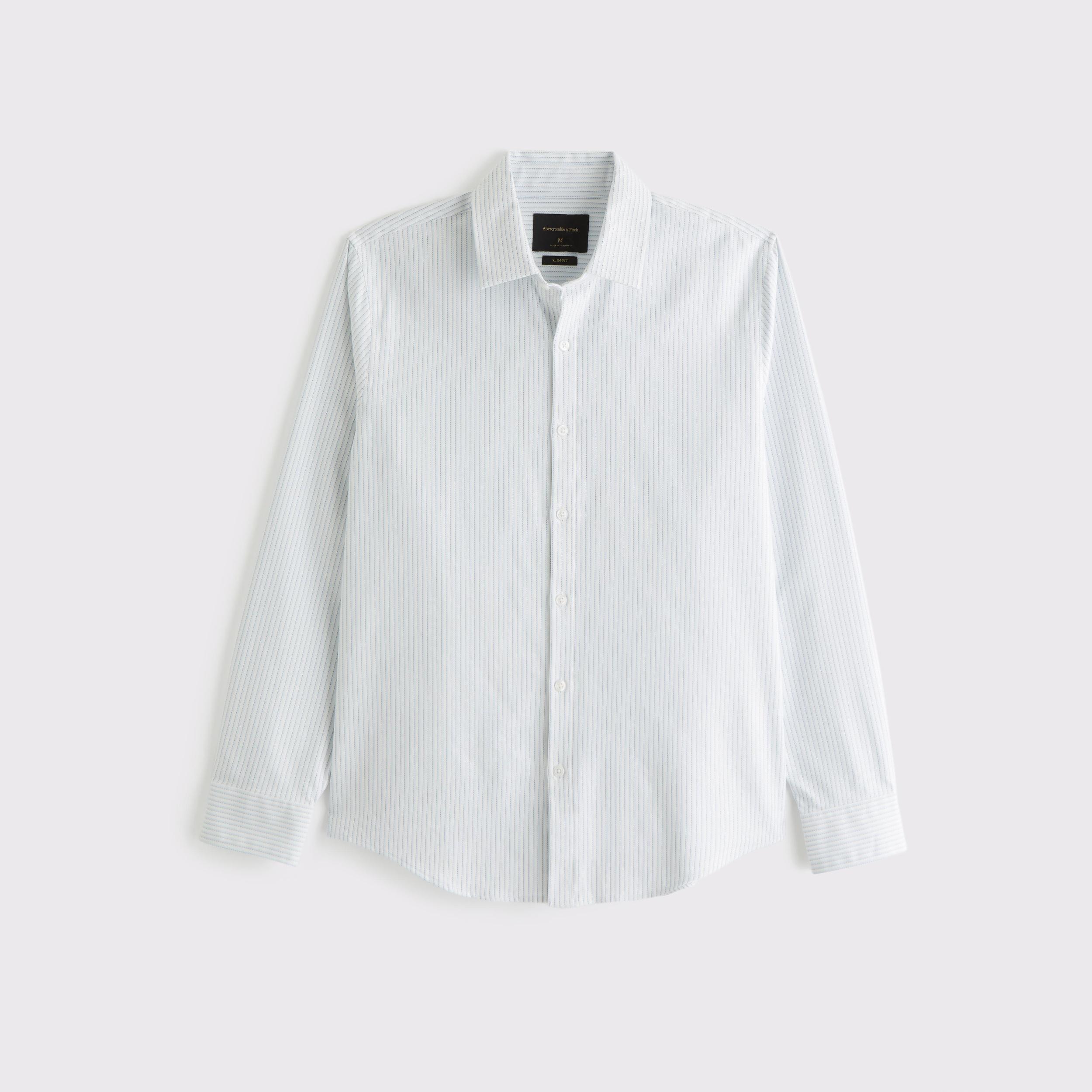 The A&F Collins Slim Suiting Shirt Product Image