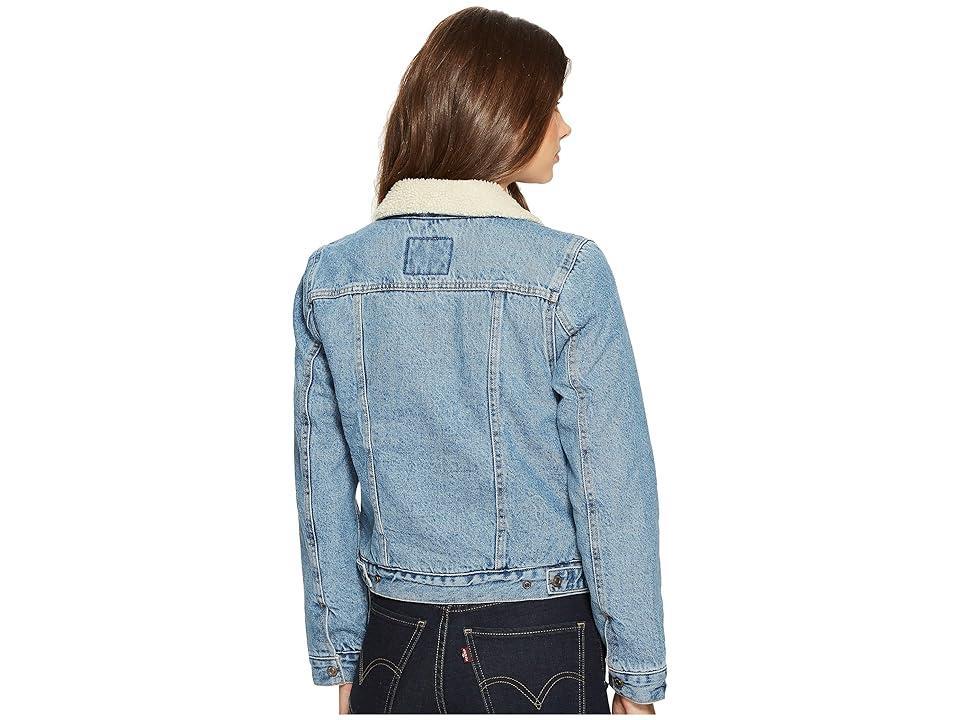 Levi's(r) Womens Original Sherpa Trucker Jacket Black) Women's Coat Product Image