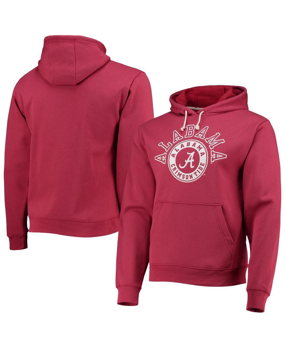 Men's League Collegiate Wear Crimson Alabama Crimson Tide Seal Neuvo Essential Fleece Pullover Hoodie, Size: XL, Red Product Image