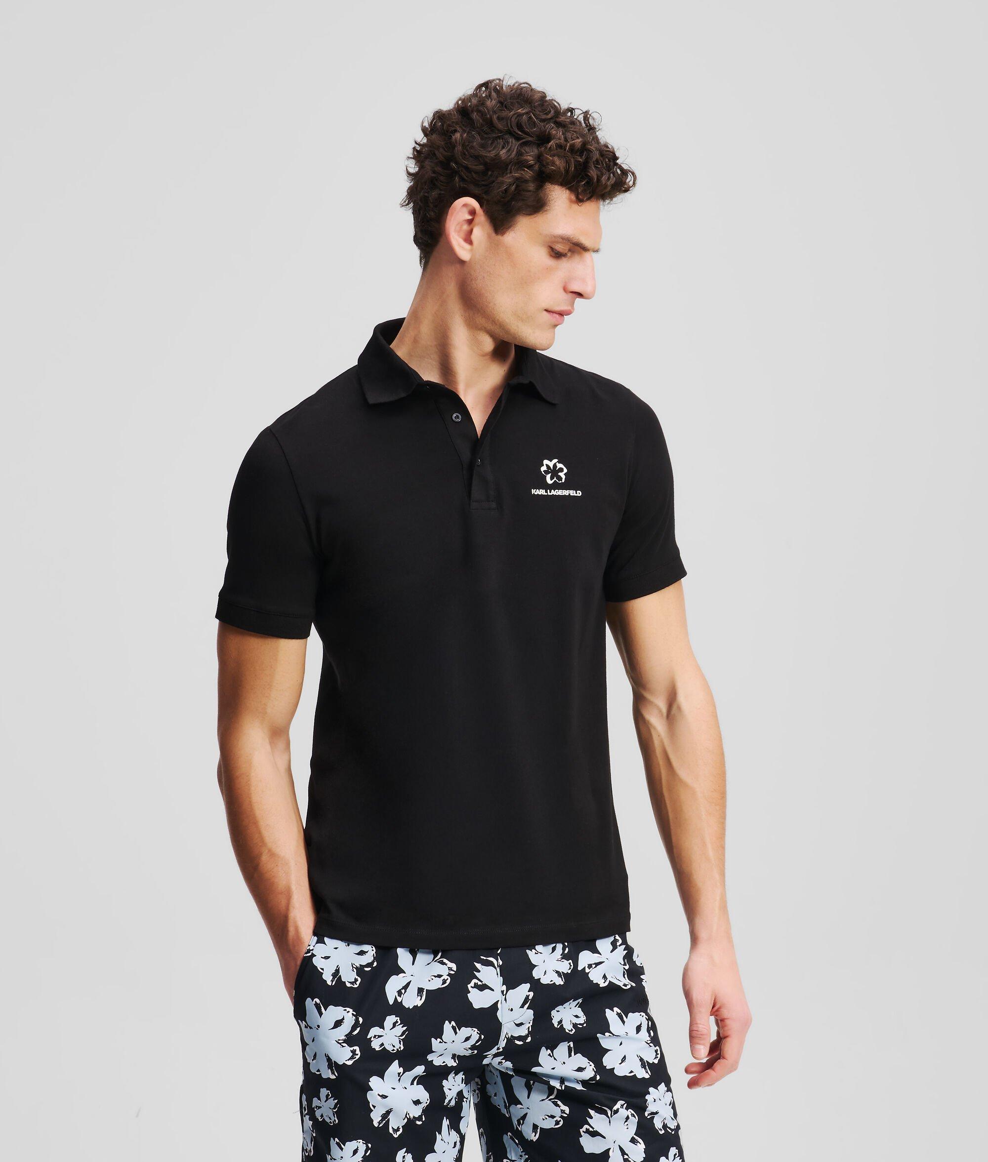 FLOWER PRINT POLO SHIRT Product Image