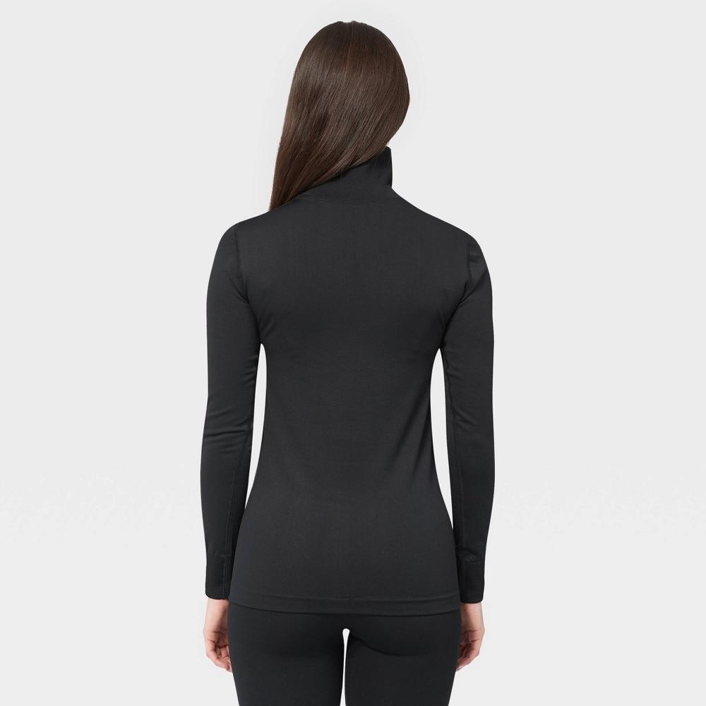 Wander by Hottotties Womens Seamless Thermal Turtleneck Top - Black Product Image