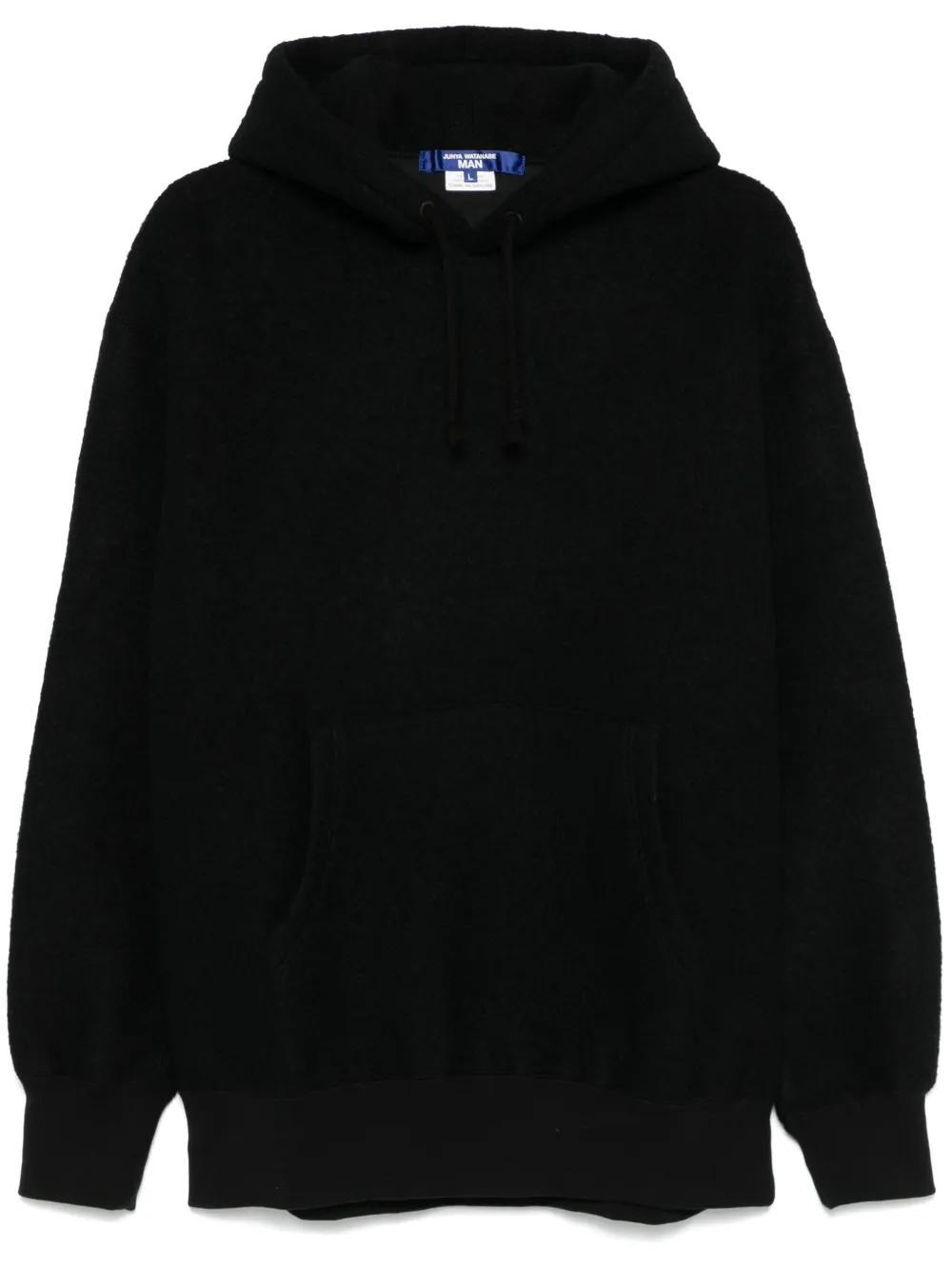 JUNYA WATANABE Felted Hoodie In Schwarz Product Image