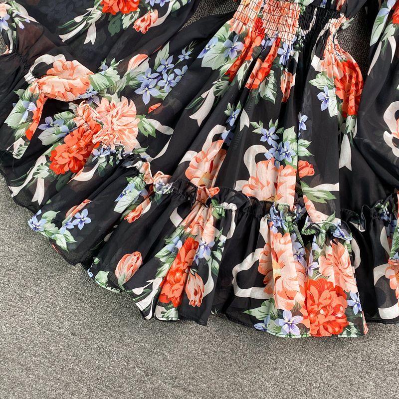 Off Shoulder Floral Print Playsuit Product Image