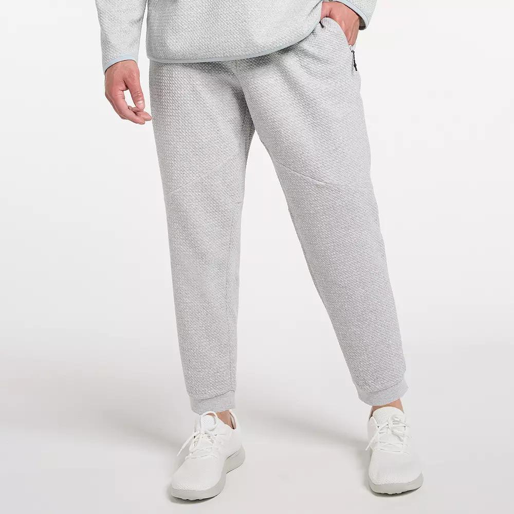 Big & Tall FLX Textured Fleece Joggers, Men's, Size: 3XL Tall, Flint Gray Grey Product Image