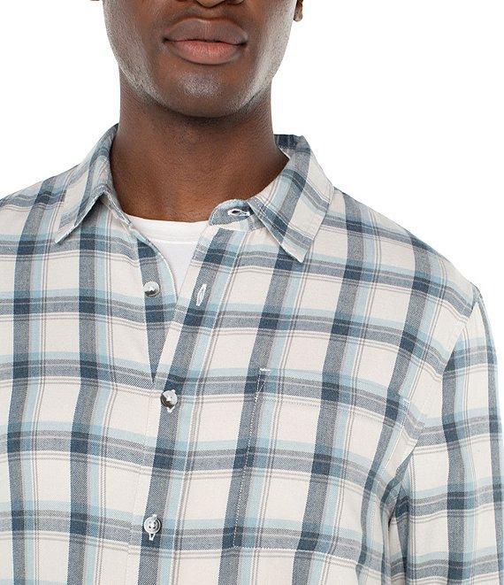 Liverpool Los Angeles Long Sleeve Button-Up Plaid Shirt Product Image