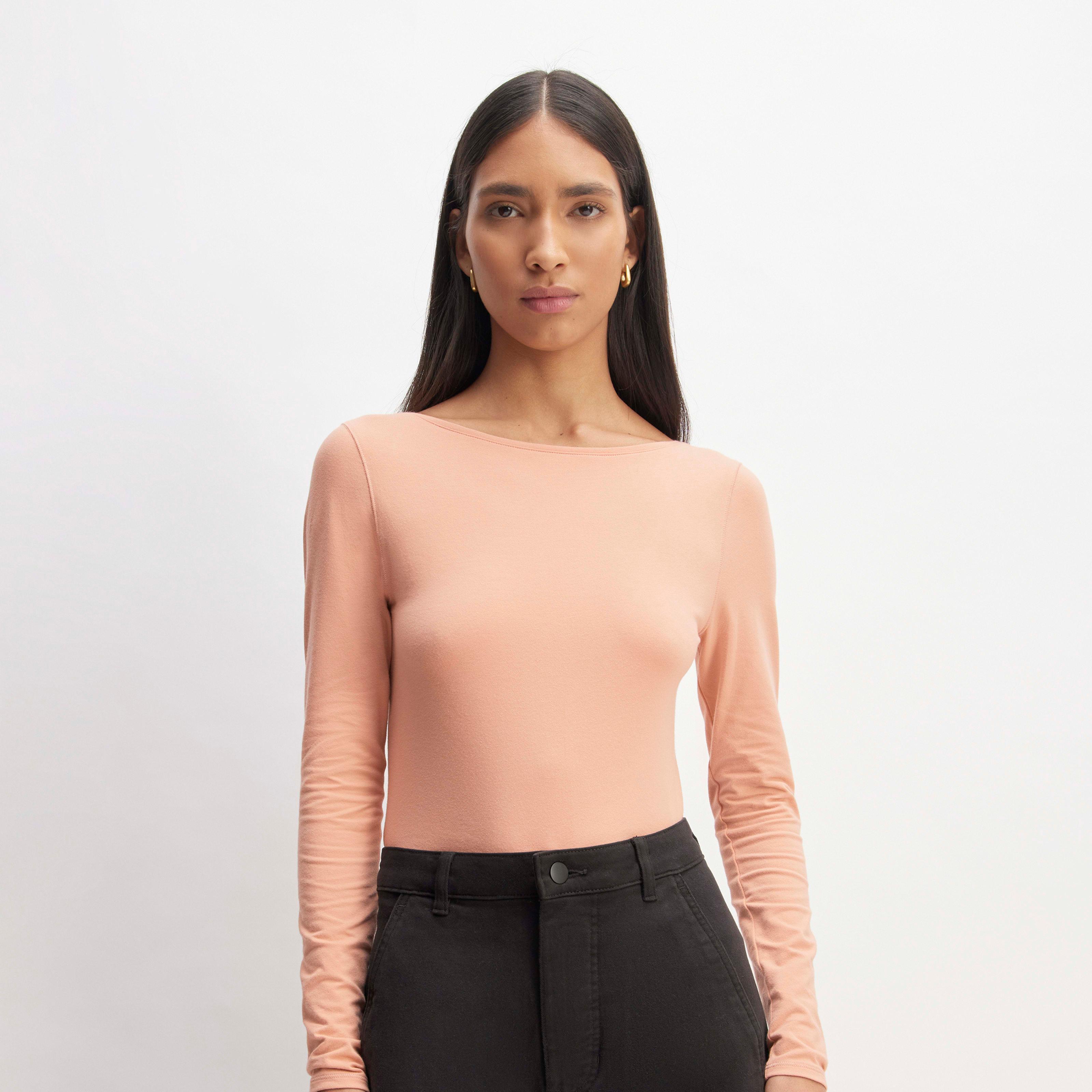 The Supima® Form Scoop-Back Tee Product Image