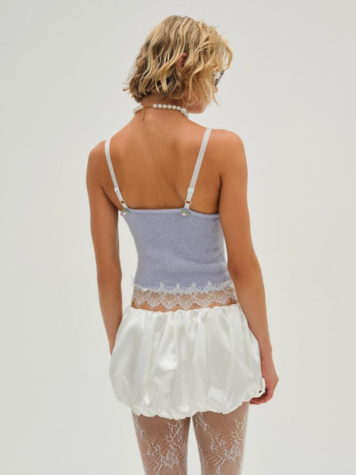 Elsie Knit Top — Blue Product Image