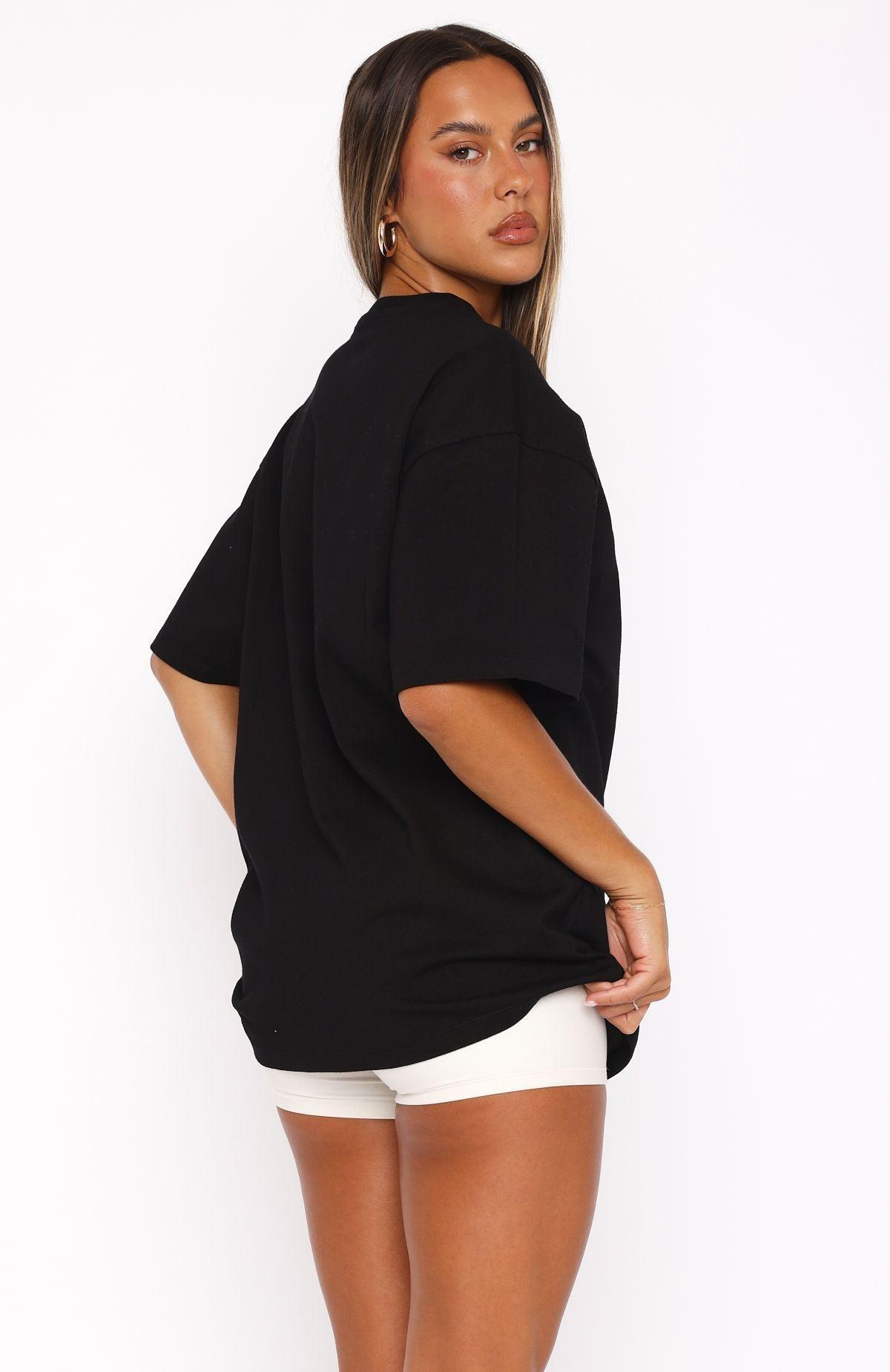 Studio Classic Oversized Tee Black Male Product Image