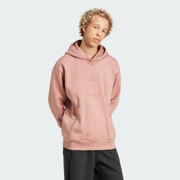 adidas ALL SZN Fleece Graphic Hoodie Black S Mens Product Image