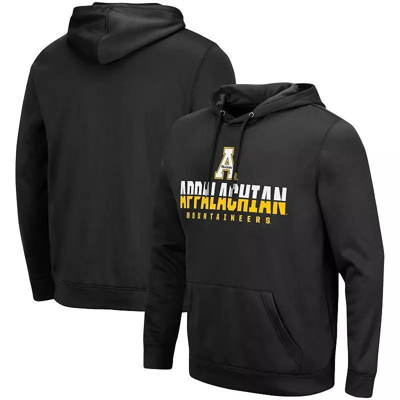 Men's Colosseum Black Appalachian State Mountaineers Lantern Pullover Hoodie, Size: XL, App Black Product Image