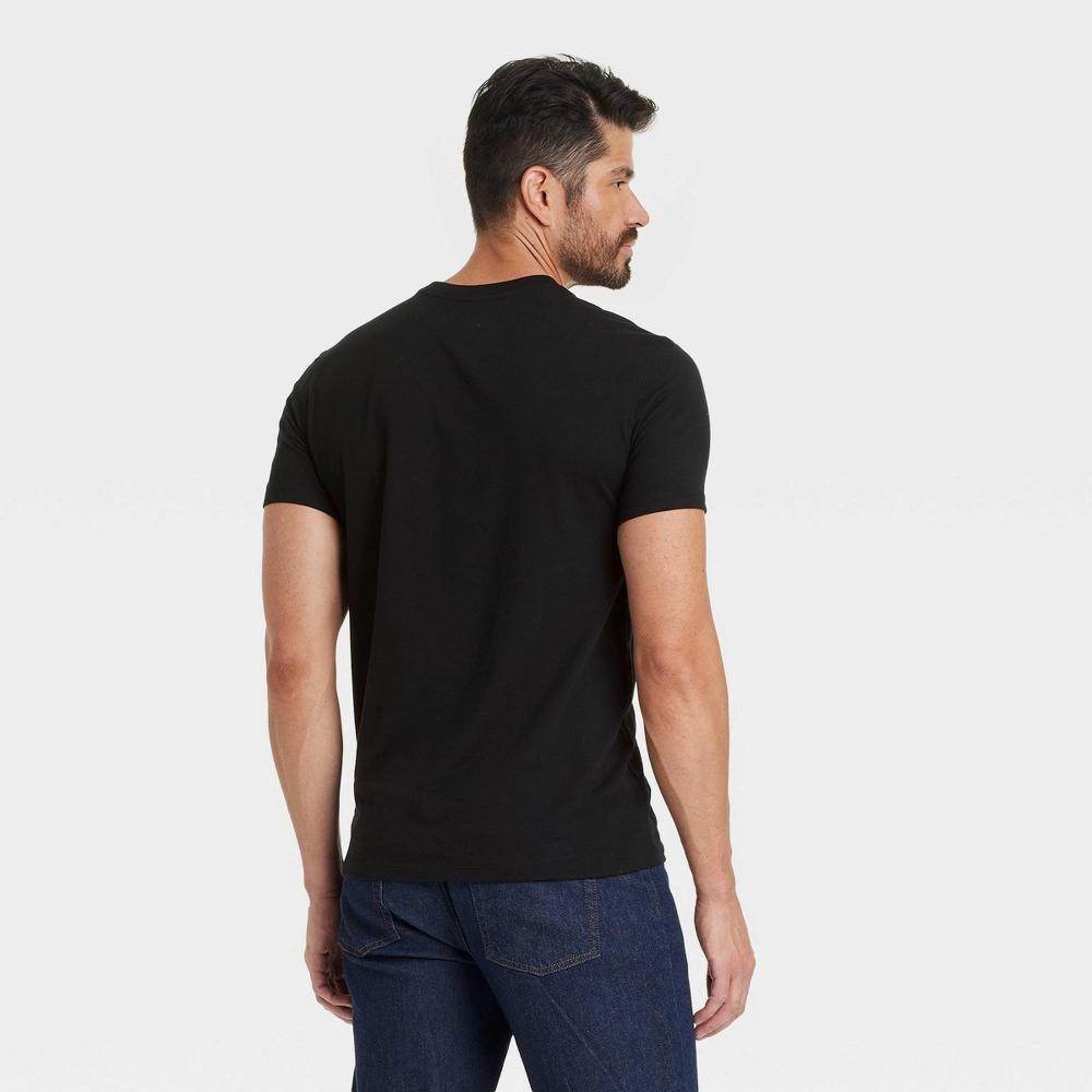 Mens Holiday Short Sleeve Graphic T-Shirt - Goodfellow & Co Black M Product Image