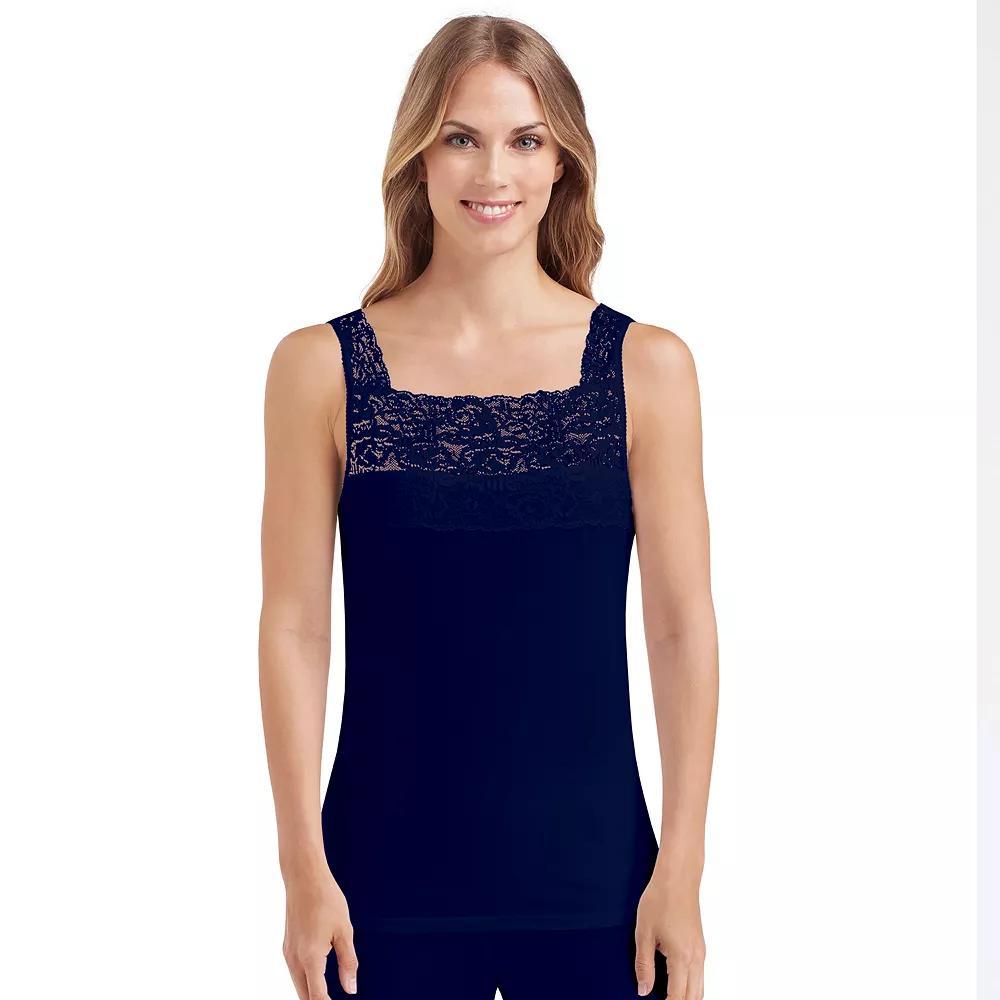 Cuddl Duds® SofTech Lace-Trim Tank Top - Women's, Size: Medium, Ivory Product Image