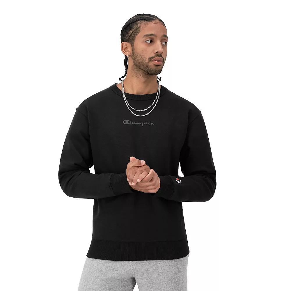 Men's Champion® Powerblend Graphic Sweatshirt, Size: Medium, Oxford Gray Product Image