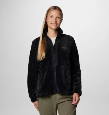 Women's Columbia Fire Side III Full Zip Jacket, Size: Large, Dark Grey Product Image