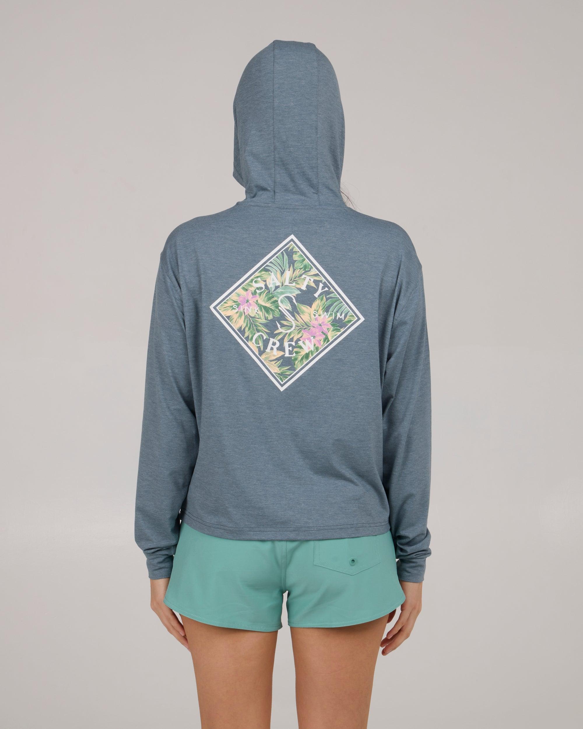 Tippet Fill Tech Hoodie - Fin Blue Female Product Image
