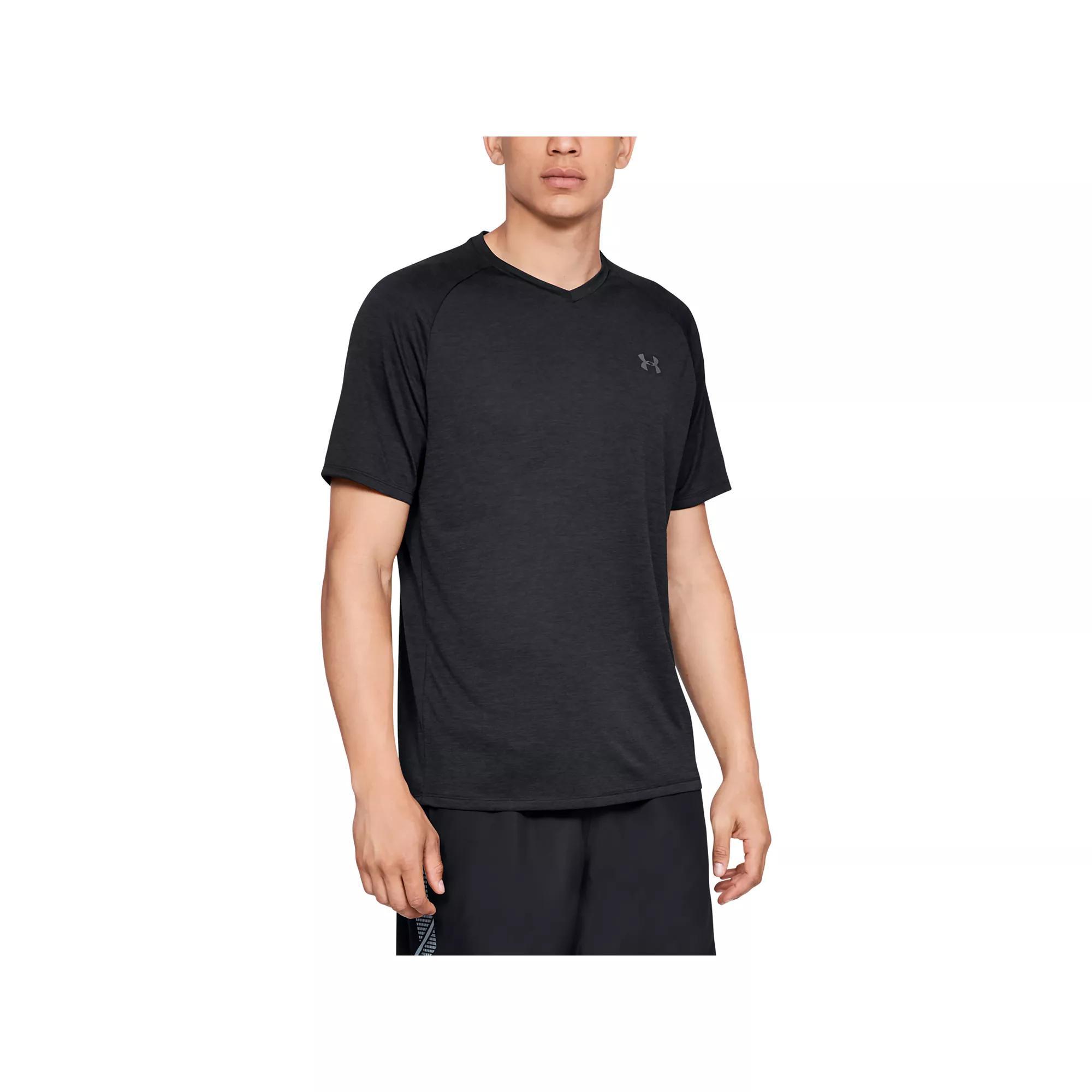 Big & Tall Under Armour Tech 2.0 V-Neck Tee, Men's, Size: XXL Tall, Black Product Image