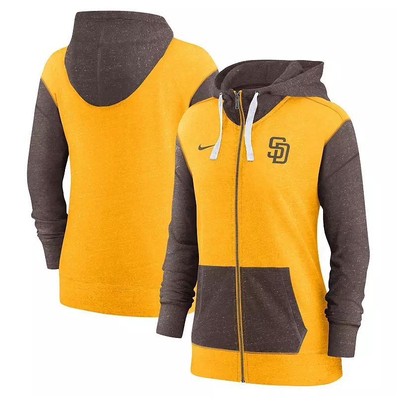 Women's Nike Gold Milwaukee Brewers Full-Zip Hoodie, Size: Medium Product Image