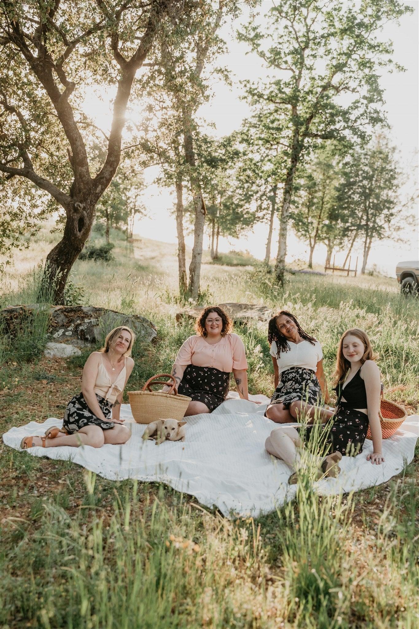 Rah Rah Skirt in Dark Floral Product Image