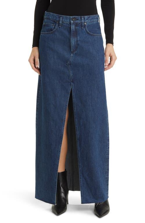 Womens Avery Denim Maxi Skirt Product Image
