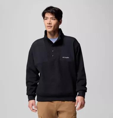 Columbia Mens Sweater Weather Relaxed Fit Half Snap Pullover- Product Image