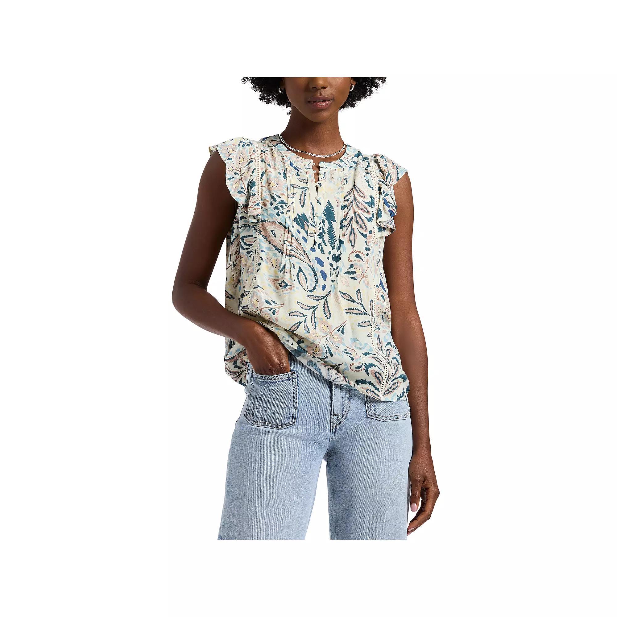 Womens Buffalo Jeans Sophianna Flutter Sleeve Blouse Product Image