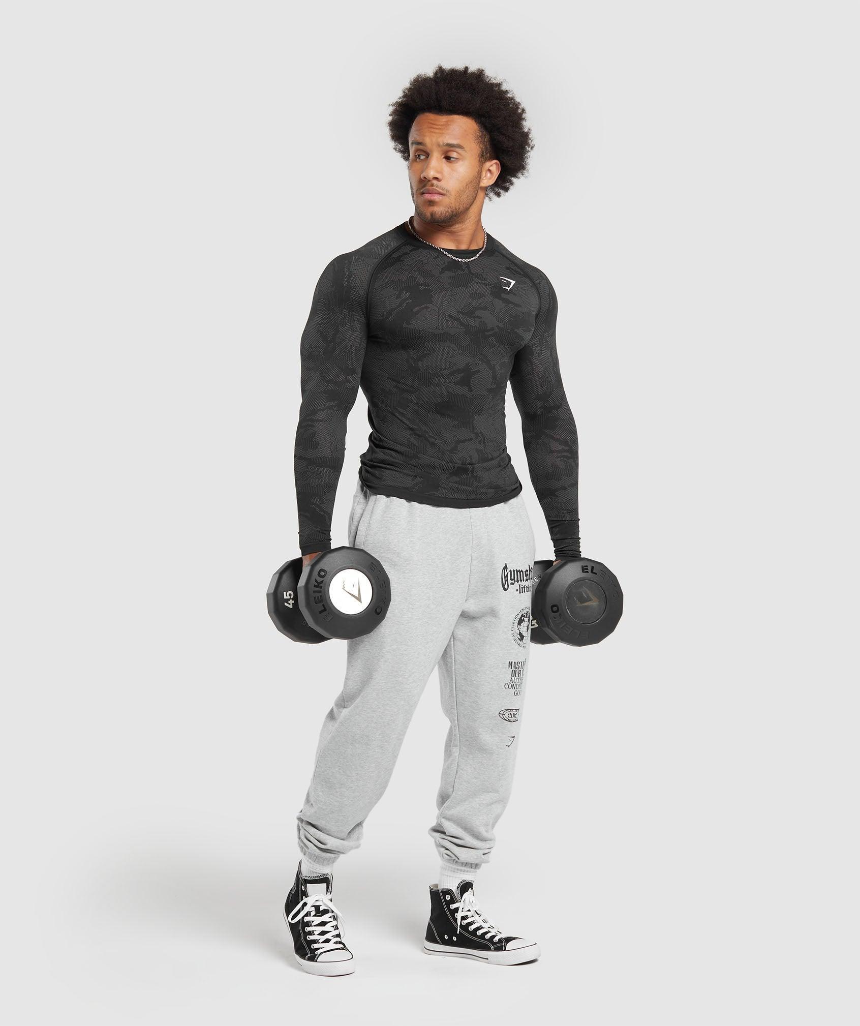 Gymshark Global Lifting Oversized Essential Joggers - Grey Male Product Image