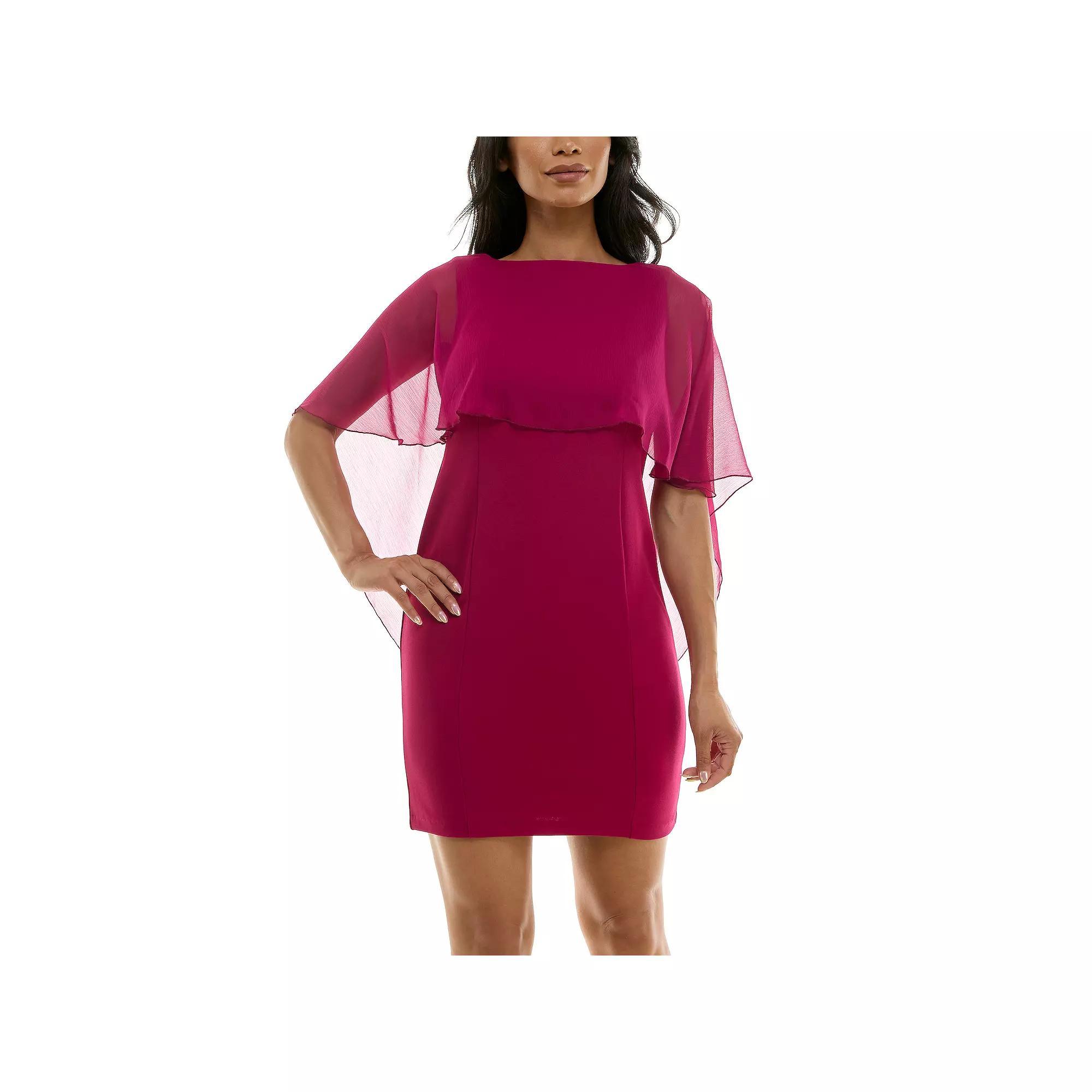 Womens Nina Leonard Popover Chiffon Sheath Dress Product Image